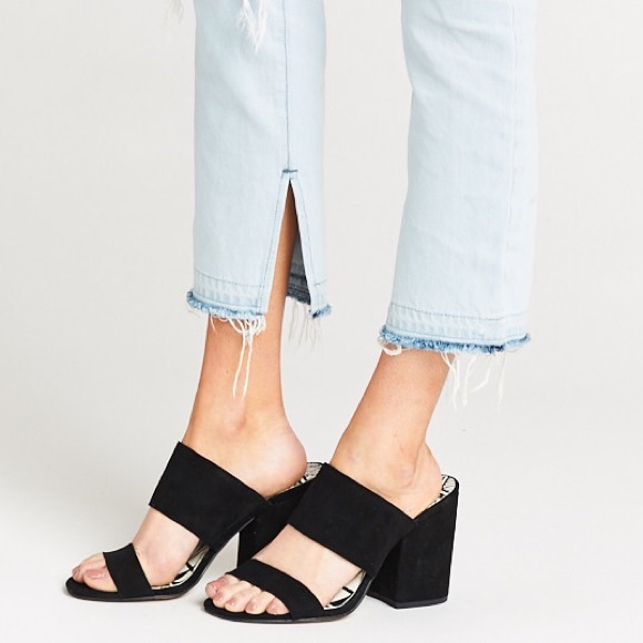 Dolce Vita Shoes - DOLCE VITA Elize Black Suede Heeled Mules
